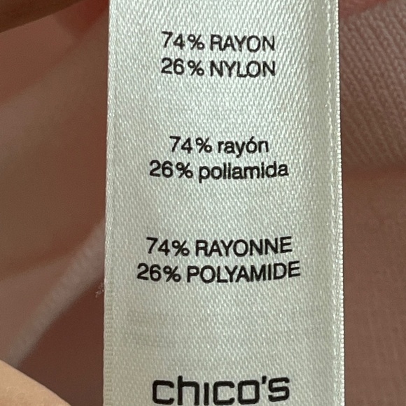 Chicos Sweater Women XL Pink Pullover Feminine Ballerina Neutral Boho Western - Picture 7 of 14